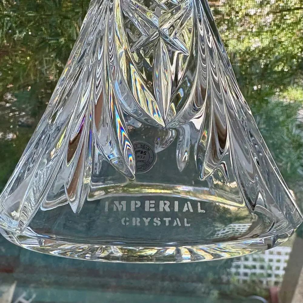 Imperial Crystal Czech Lead Crystal Candle Holder Taper or Pillar